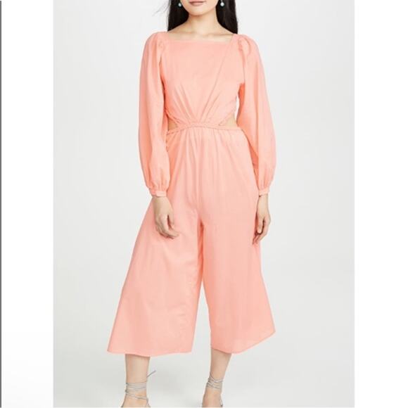 Johanna Ortiz Pants - Johanna Ortiz Smooth Sky Jumpsuit in Bubblegum Size L